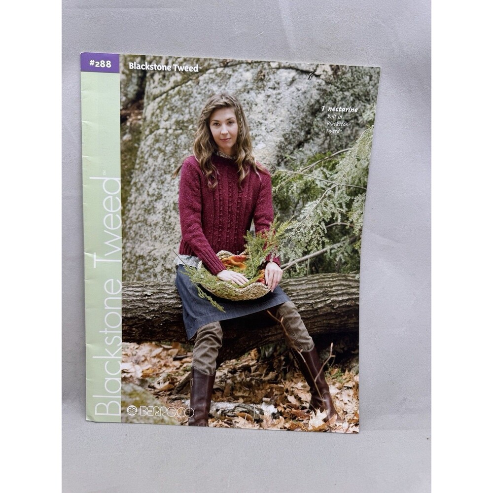 Blackstone Tweed Berroco Knitting Book Volume 288 Patterns Sweater Dress Scarf
